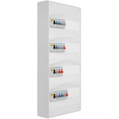 Image de Tableau électrique EATON Pré équipé 4 rangées 2 inter. diff. 63A 40A 16 disjoncteurs