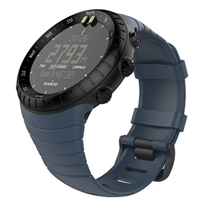 Image de MoKo Bracelet Suunto Core, de Remplacement en TPU avec Fermoir Métal pour Core Smartwatch, Connecteur Bielle, Tour Poignet 5,51&quot; 9,06&quot; (140mm 230mm), Bleu Nuit