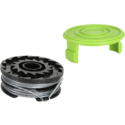 Image de Greenworks Bobine Double Fil avec Carter de Protection, 2mm Diamètre, 6m par pour 40V Coupe bordures G40LT G40LTK2 G40LTK2x