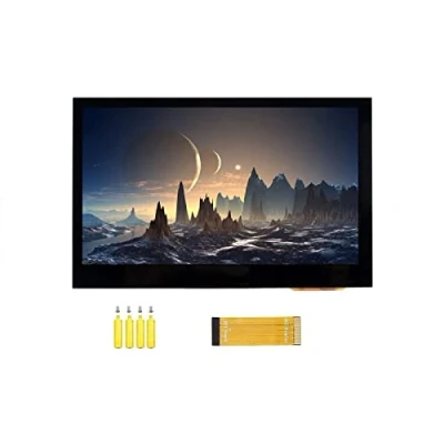 Image de 4.3inch DSI LCD Capacitive Touch Screen Display 800x480 Resolution IPS Wide Angle Monitor for Raspberry Pi 4B/3B+/3A+/3B/2B/B+/A+, Supports Ubuntu/Kali / WIN10 IoT