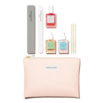 Image de MANUCURIST Coffret Cadeau Femme Active™ Kit Manucure Vernis à Ongles Active Glow Raspberry, Sérum Complet, Emollient Cuticule, 2 limes, Batons de Buis Repousse Cuticule &amp; Trousse