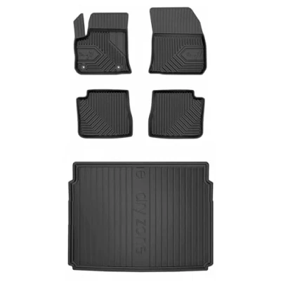 Image de M MOTOS Kit de Tapis voiture et coffre en caoutchouc pour Citroen e C4 depuis 2020 Améliorez votre confort voyage avec antidérapant 3D sol tous temp
