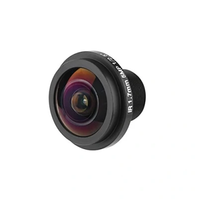 Image de Objectif de caméra CCTV 5MP, M12x0,5 185 sécurité Fisheye Grand Angle 1.7mm à Distance focale pour