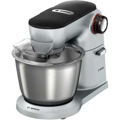 Image de Bosch MUM9D33S11 Robot Optimum avec bol mélangeur en acier inoxydable, système de 3D, 7 niveaux commutation, 1300 W, argenté