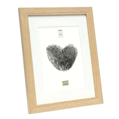 Image de Deknudt Frames Cadre Photo Naturel Bois 21,2 x 27,2 cm passe partout 18 24