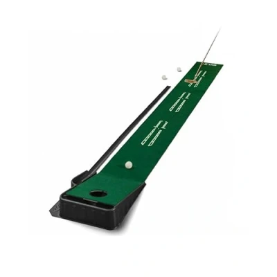 Image de SKLZ Accelerator Pro, Tapis Intérieur de Putting, Accessoire Golf, Vert Foncé, 9ft / 275cm