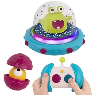 Image de B. toys Marky Mars Voiture télécommandée Vaisseau spatial RC Bumper space car Jouet avec lumières et sons pour tout petits, enfants, 12 mois +, Bleu