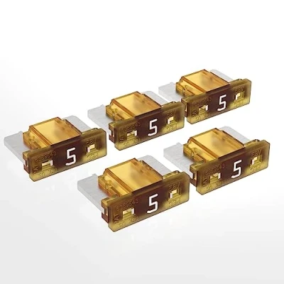 Image de AUPROTEC Mini LP Fusibles à lame 2A 30A fusible enfichable d&#039;automobile choix : 5A ampère châtain, 5 pcs