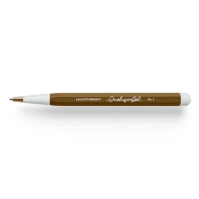 Image de LEUCHTTURM1917 372216 Drehgriffel Nr. 1, Stylo à bille avec encre bleue, Spice Brown