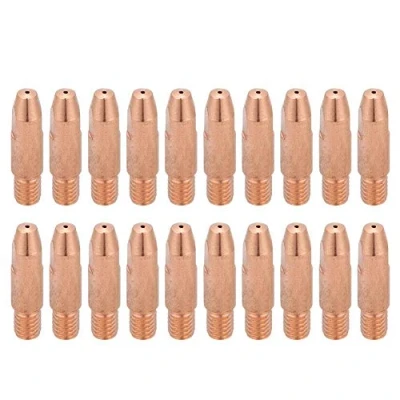 Image de Akozon Plasma Consommable Buse De Coupe 20Pcs Pointe En Cuivre M6 pour Binzel 24KD MIG/MAG Torche Soudage 0.8/1.0/1.2mm(0.8)