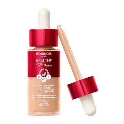 Image de Bourjois Healthy Mix Clean fond de teint sérum 55N Beige Foncé, 30 ml