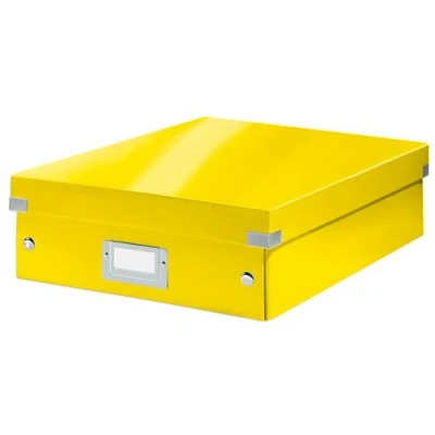 Image de Leitz Boîte à Compartiments, Click &amp; Store, 60580016 Moyenne, Jaune