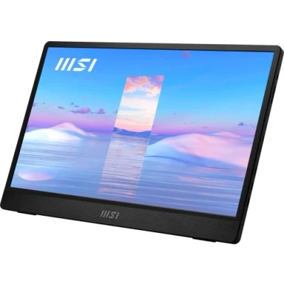 Image de MSI Pro MP161DE Moniteur Portable IPS 39,6 cm (15,6&quot;), 60 Hz, FHD (1920 x 1080), Ultra Fin, USB Type C, Mini HDMI, Noir