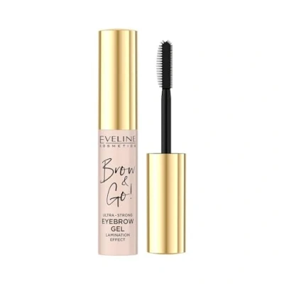 Image de Eveline Cosmetics Brow &amp; Go! Gel à sourcils transparent ultra puissant Pour des laminés matures en salon avec formule végétalienne, 10 ml
