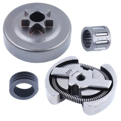 Image de .325 7T Tambour d&#039;embrayage Pignon Roulement à aiguilles Kit Pièces de rechange avec Vis sans fin Pour Tronçonneuse Husqvarna 36 41 136 137 141 142