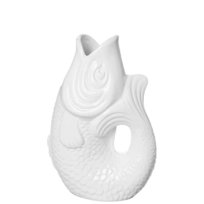 Image de Gift Company Carafon Vase, faïence, Weiß, 25 cm