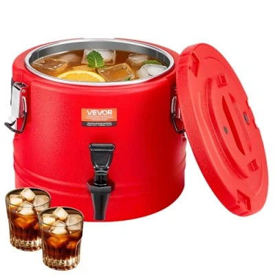 Image de VEVOR Distributeur de Boissons Isotherme Fontaine à Eau Chaud et Froid 8 L