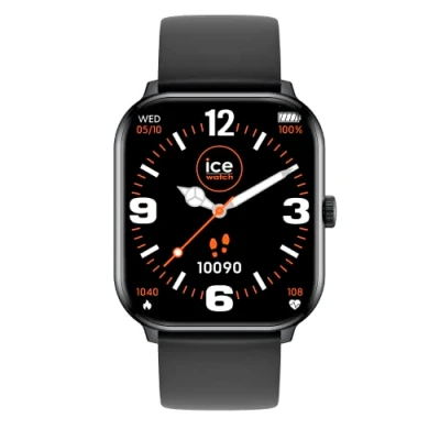 Image de Ice WATCH Smart Black Montre Connectée Noire Mixte avec Bracelet en Silicone 021409 (1,85&quot;)