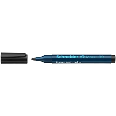 Image de Marqueur Maxx 130 noir encre permanente pointe conique de 1,0 à 3,0 mm Schneider