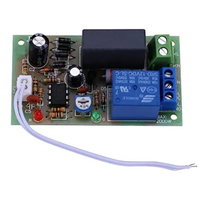 Image de Akozon AC 220V Module de Relais Minuterie Temporisationà Déclenchement d&#039;entrée/Sortie(1s 60s)