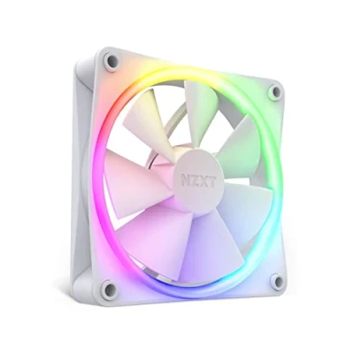 Image de NZXT F120 Ventilateur RGB RF R12SF W1 Personnalisation avancée de l&#039;éclairage Refroidissement silencieux Vendu seul (contrôleur requis et non inclus) 120 mm Blanc