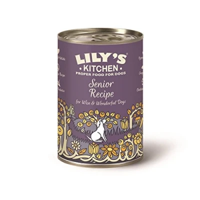 Image de Lily’s Kitchen Fabriqué à partir d’ingrédients naturels Boîte d’aliments humides pour chiens Recette la dinde seniors 6 x 400g