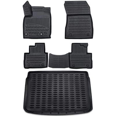 Image de Elmasline Tapis de coffre et sol En caoutchouc Design 3D Idéal pour Nissan Qashqai à partir 2021 (J12)