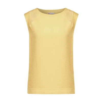 Image de Street One MIT MESH Blouse, Femme, Taille: 48, Gelb