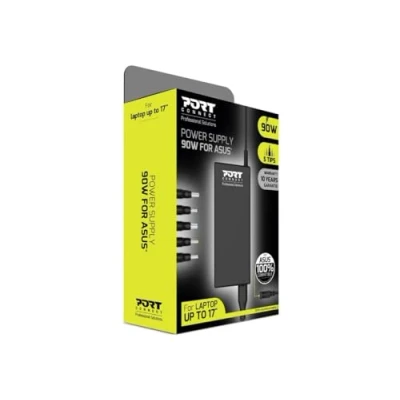 Image de Port Designs 900007 AS UK adaptateur de puissance &amp; onduleur Intérieure 90 W Noir Neuf