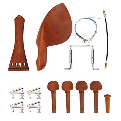 Image de 4/4 Violon Raccords, Jujube Bois Mentonnière Cordier Tunners Corde de pique
