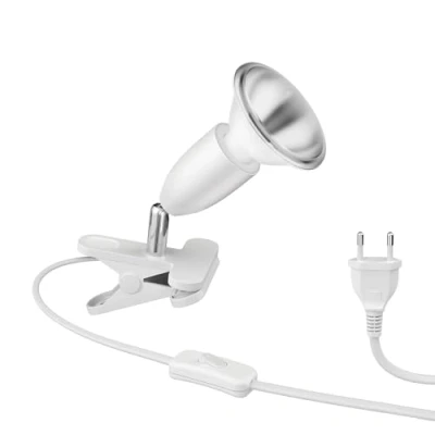 Image de ledscom.de lampe à pince E27 LIK, blanche incl. réflecteur PAR30 LED 994lm blanc chaud