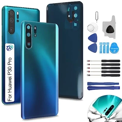 Image de RongZy Coque Arrière pour Huawei P30 Pro VOG L29 L09 AL00 Batterie Couvercle Rechange Cache Téléphone de Remplacement(Aurore)