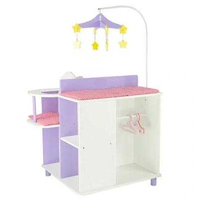 Image de Table à Langer Poupon poupée Little Princess Rangement Meuble Bois Jeux TD 0203A