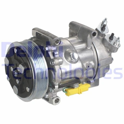 Image de DELPHI TSP0159851 compresseur De Climatisation Sanden SD6V12 PAG 46 avec huile PEUGEOT: 206 3/5 portes, 307 SW