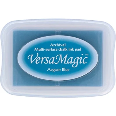 Image de Tsukineko VersaMagic Tampon encreur Effet Craie Bleu égéen