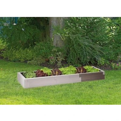 Image de Juwel 20477 Kit d&#039;extension pour jardinière surélevée Timber (2 blocs avec tubes d&#039;écartement inclus Capacité de remplissage + 60 l, couleur bois nordique)