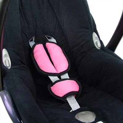 Image de BAMBINIWELT Lot de coussinets ceinture universels pour siège auto, compatible avec Maxi Cosi Cybex (rose)