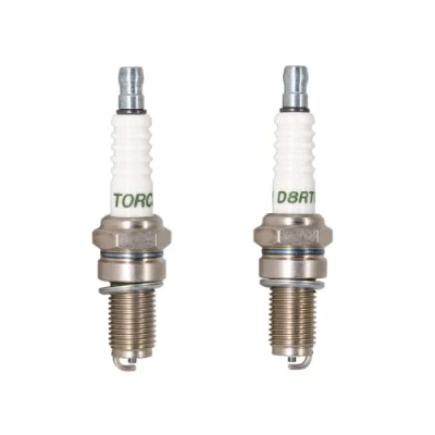Image de TORCH 2pcs D8RTC Bougie d&#039;allumage, Remplacer pour DPR8EA 9, 5829/DP8EA 9 2120/D8EA 7162/DR8EA, 809/8809/RA6HC OE083,pour 4101/X24ESR U X24EP U9,pour R121XLS S102F, XS4163, OEM