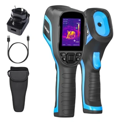 Image de TOPDON Caméra thermique TC004 Lite, résolution 240 x 180, Autonomie de la batterie 15 heures, Zoom d&#039;image 2X/4X, plage température: 20 C à +550