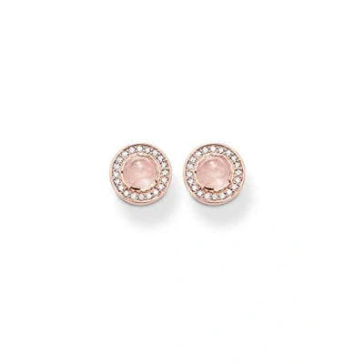 Image de Thomas Sabo Boucles d&#039;oreilles pour femme en argent 925 avec zircone blanche ovale SCH150032