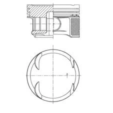 Image de KOLBENSCHMIDT 41724600 Piston 82 MERCEDES BENZ: Classe C Berline
