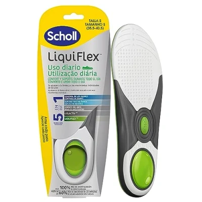 Image de Scholl LiquiFlex Paire de semelles pour femme avec mémoire forme et support la voûte plantaire Taille 35,5 40,5