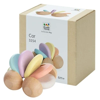 Image de Plan toys voiture pour bébé en bois