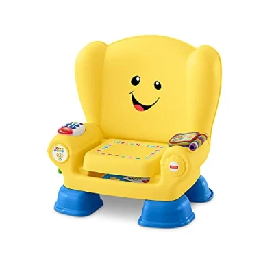 Image de Fisher Price Laugh &amp; Learn Smart Stages chair, interactive musical toddler toy, Version: Italien, jaune, HBB71