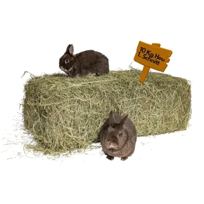 Image de agrar Store Foin 10 kg de prairie 1ère coupe lapin cochon d&#039;Inde Paille fraîche et non traitée Récolte 2024