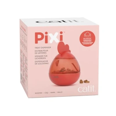 Image de Catit PIXI Jouet Distributeur de friandises pour Chat, Coq interactif et Mobile Chat