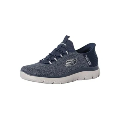 Image de Skechers Homme Summits Key Pace Mocassin, Navy Mesh, 41.5 EU