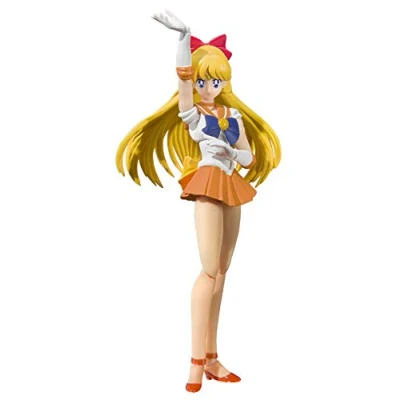 Image de SHFiguarts Sailor Moon Venus Animation Color Edition Figurine mobile peinte en ABS et PVC d&#039;environ 140 mm