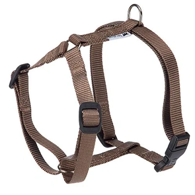 Image de Ferplast Harnais Chien Taille Moyenne Champion M, pour Ajustable en 3 Points, Facile à Porter, Poitrine 44 72 cm. Marron
