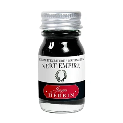 Image de Herbin Jacques 11539T Encre d&#039;écriture et de dessin Stylo plumes stylos roller Vert empire 10 ml Fabriqué en France